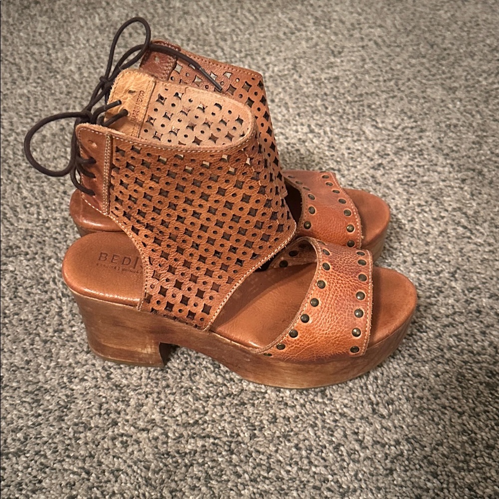 Bed Stu leather platforms